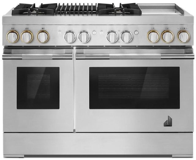 JennAir® RISE™ 48" Stainless Steel Pro Style Dual Fuel Natural Gas Range