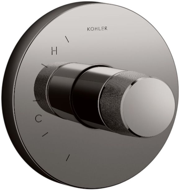 KOHLER® Components® Rite-Temp® Vibrant Titanium Valve Trim with Oyl Handle-0