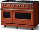 Viking® 5 Series 48" Spiced Cider Pro Style Gas (LP) Range with Brushed Brass Trim-2