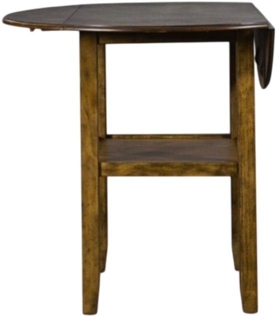 American Wholesale Furniture Gia 3-Piece Brown Counter Height Table Set-2