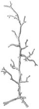 A & B Home Alvada Gleaming Silver Tree Jewelry Rack-1