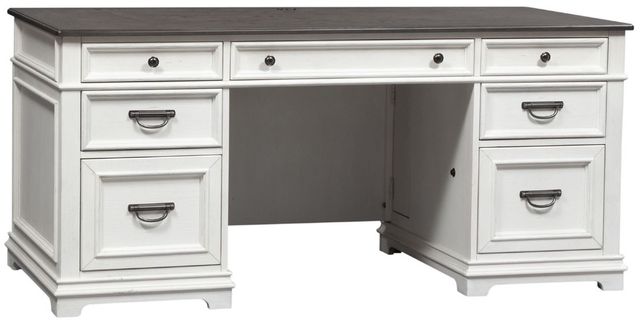 Liberty Furniture Allyson Park Charcoal/Wirebrushed White Desk-0