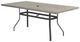 Homecrest™ Outdoor Living Customizable Shadow Rock Aluminum/Stone Rectangular Outdoor Balcony Table-0