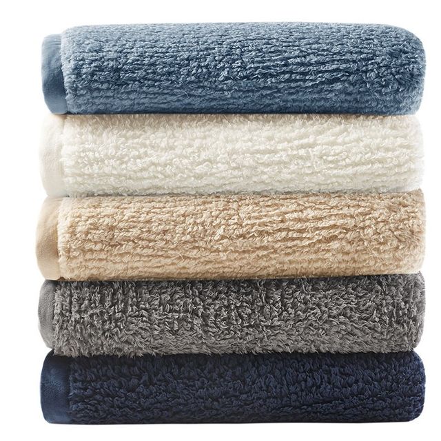 Olliix by Woolrich King Navy Burlington Berber Blanket-4