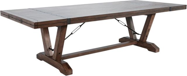 Sunny Designs™ Yellowstone Buckskin Extension Table with Folding Leaves-0