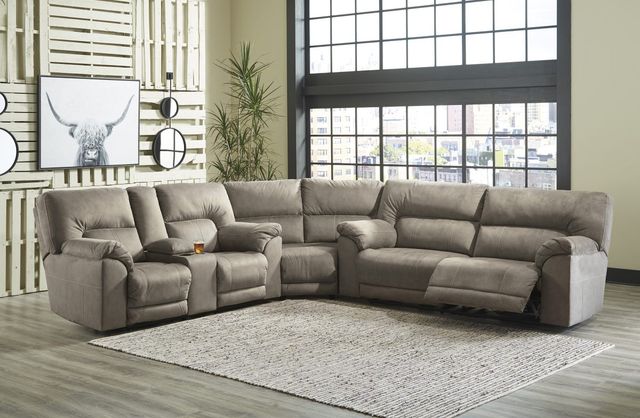 Benchcraft® Cavalcade 3-Piece Slate Reclining Sectional-4