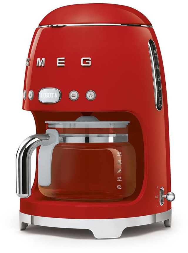 Smeg 50's Retro Style Red Drip Filter Coffee Machine-1