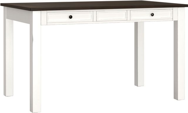 Emerald Home Sarasota 6-Piece Cocoa Brown/Milk White Counter Table Set-2