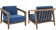 New Classic® Home Furnishings Bali 2-Piece Dark Blue Fabric Outdoor Club Chair-4