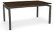 Amisco Customizable Zoom Walnut Veneer Extendable Table with Metal Legs-0