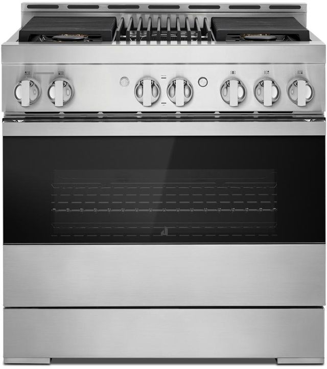 JennAir® NOIR™ 36" Stainless Steel Pro Style Natural Gas Range-0