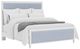 Riverside Furniture Rosalie White Caps Upholstered Queen Panel Bed-0
