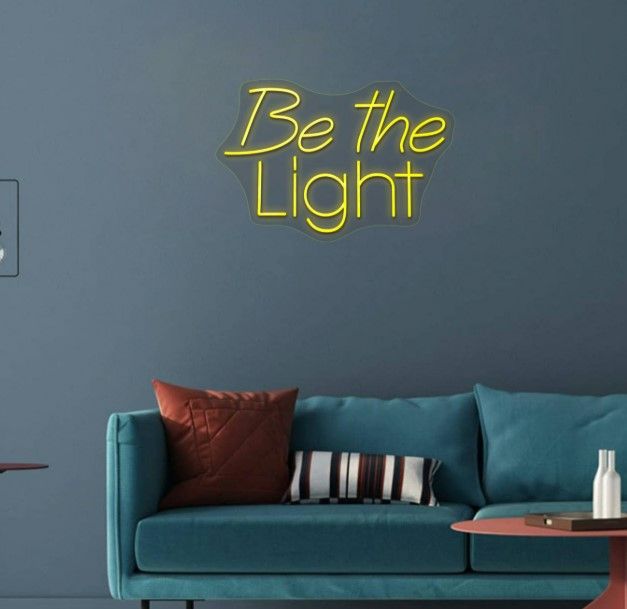 Classy Living Enlightened Be The Light Neon Sign-1