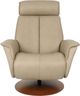 Fjords® Modern Living Bo Tan Large Dual Motion Swivel Recliner-1