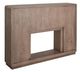 International Furniture Direct Mezquite Brown Mantel Fireplace Console-1
