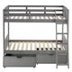 Donco Kids Louver Twin/Twin Bunk Bed With Drawers-0