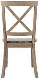 Jofran Inc. Eastern Tides Brushed Bisque X Back Dining Chair-3