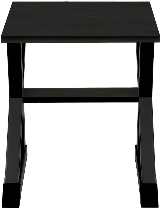 Monarch Specialties Inc. Black Veneer Square End Table-3