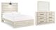 Signature Design by Ashley® Cambeck 3-Piece Whitewash White Full Panel Bed Set-0