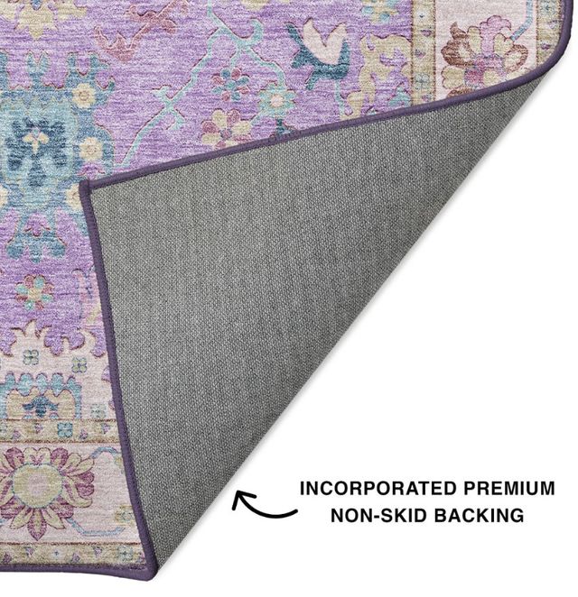 Dalyn™ Rug Company Hatay HY7 Purple 5'x8' Area Rug-1