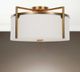Uttermost® Colfax Antique Brass 3-Light Semi Flush-1