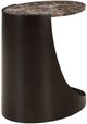 Uttermost® Welling Chocolate Brown Side Table with Black Base-5
