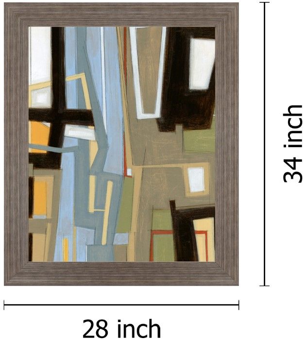 Classy Living Urban Slate Geometry Wall Art-1
