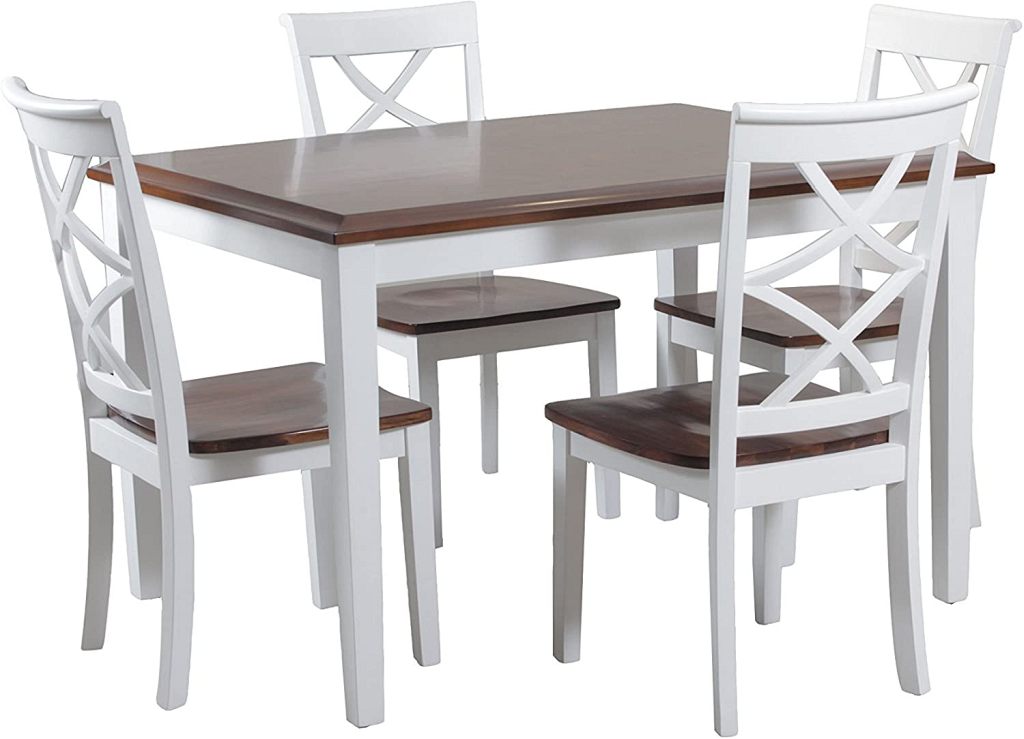 Powell® Harrison 5-Piece Cherry/White Dining Set LFD Home