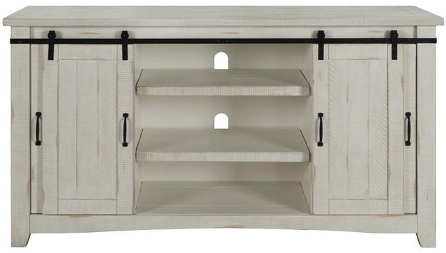 Martin Svensson Rustic Antique White Media Console-3