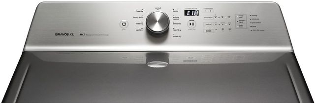 Maytag® 8.8 Cu. Ft. Metallic Slate Front Load Electric Dryer-2