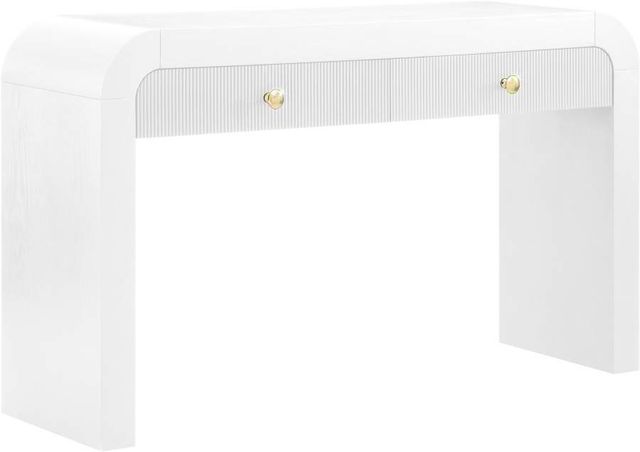 Meridian Furniture Artisto White Console Table-1