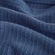 Olliix by Madison Park Freshspun Basketweave Navy Full/Queen Cotton Blanket-3