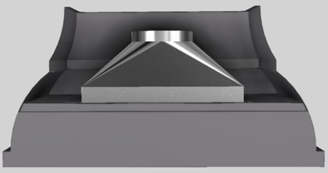 Vent-A-Hood® Designer Series 60" Gunsmoke Wall Mounted Range Hood-3