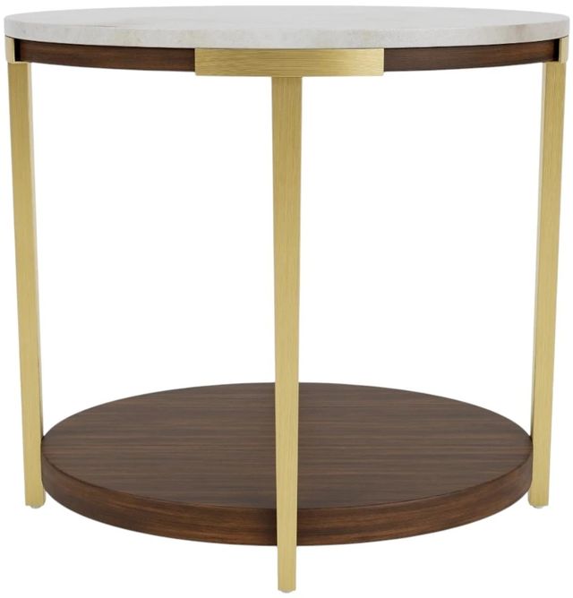 Riverside Furniture Emery Smoked Cherry/White End Table-2