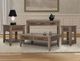 International Furniture Direct Natural Teca Brown End Table-1