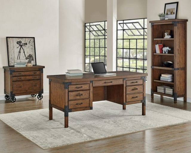 Martin Furniture Addison Auburn Open Bookcase-1