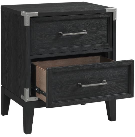 Intercon Laguna Weathered Steel 17" Nightstand-2
