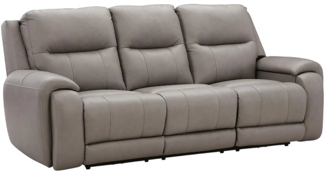 Signature Design by Ashley® Trendsetter Ash Power Reclining Sofa with Audio Seating-0