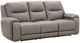 Signature Design by Ashley® Trendsetter Ash Power Reclining Sofa with Audio Seating-0