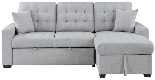 Homelegance® McCafferty 2-Piece Gray Right-Arm Facing Sleeper Sectional with Hidden Storage-3