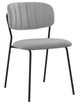 Armen Living Carlo 2-Piece Gray Dining Chairs-0