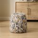 Uttermost® Arem Multi-Colored Upholstered Ottoman-1