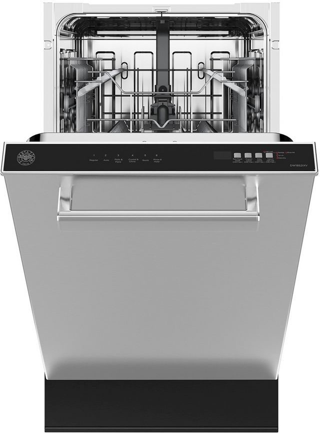 Bertazzoni 18" Fingerprint Resistant Stainless Steel Top Control Built In Dishwasher