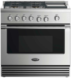 DCS 36" Pro Style Gas Range-Stainless Steel