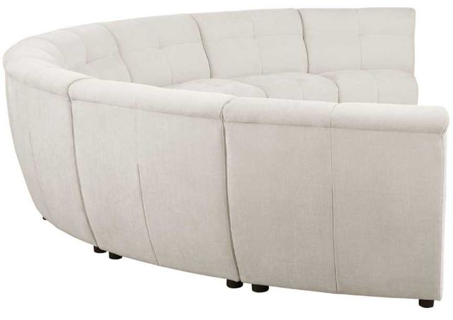 Coaster® Charlotte 8-Piece Ivory Upholstered Curved Modular Sectional Sofa-2