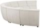 Coaster® Charlotte 8-Piece Ivory Upholstered Curved Modular Sectional Sofa-2