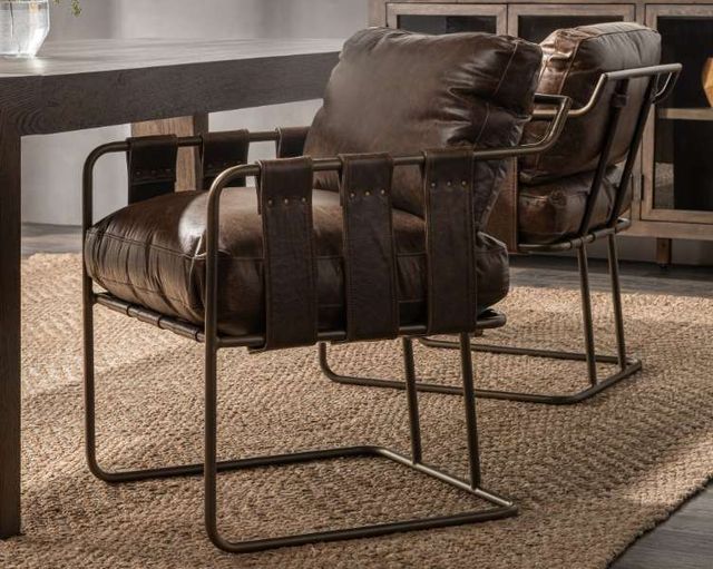 Classic Home Strapling Bronze/Cocoa Brown Dining Chair-1