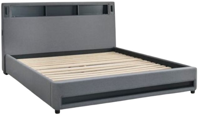 Signature Design by Ashley® Verishaw Gray Full Upholstered Panel Bed-1