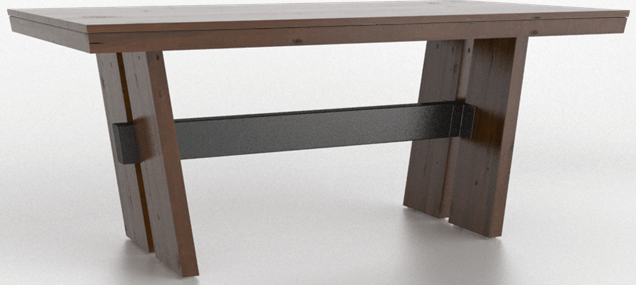Canadel Cognac Washed Wood Table-0
