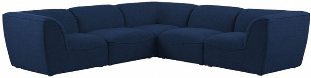 Meridian Furniture Miramar 5-Piece Navy Modular Sectional Sofa Set-0